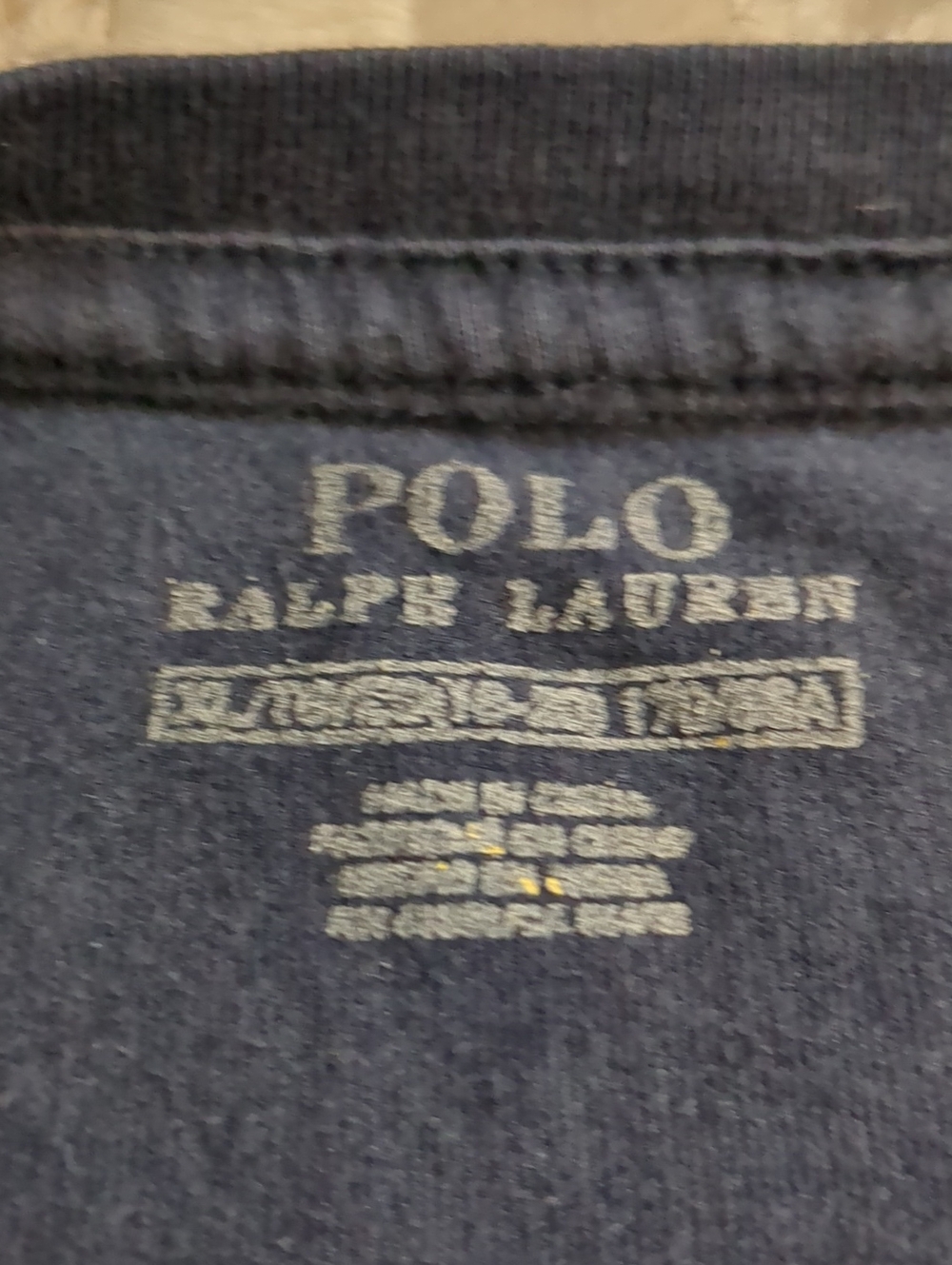 Polo Ralph Lauren Boys USA Flag Long Sleeve Navy Tee Boys XL - Picture 3 of 6
